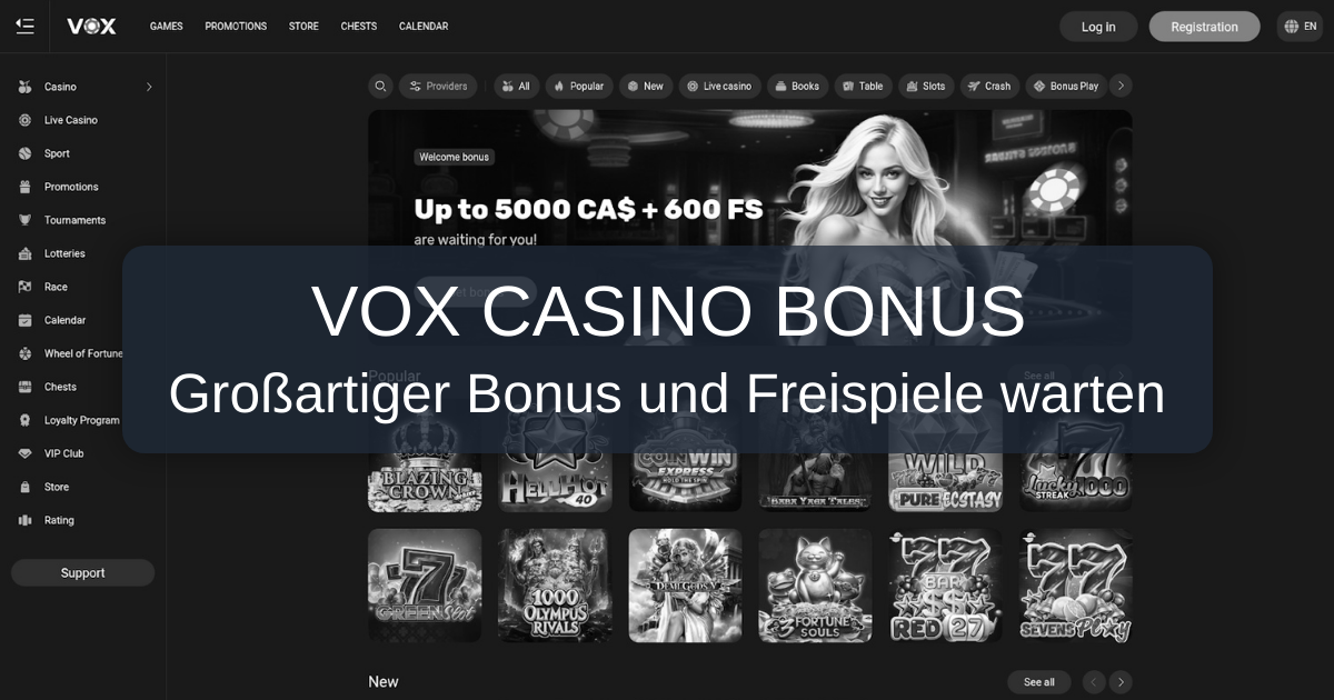 Vox Casino Bonus: Risikofrei die Plattform erkunden